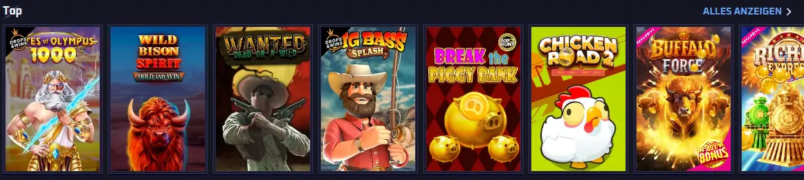 Spielkatalog im Online Casino – Slots, Tischspiele und Live-Casino auf einer Seite