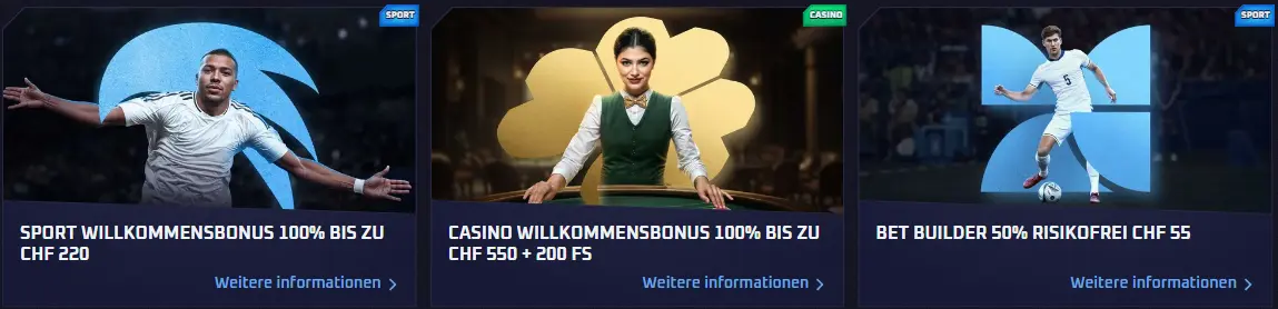 Willkommensbonus – Angebot für die erste Registrierung und die erste Einzahlung